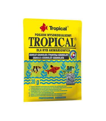غذای ماهی گرانولpokarm wysokobiałkowy  برند تروپیکال|Tropical