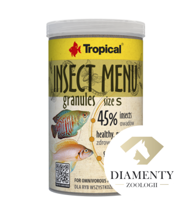 غدای ماهی اینسکت منو insect meno برند تروپیکال|Tropical
