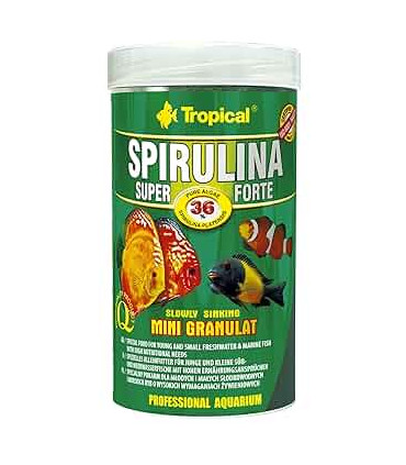 غذای ماهی گرانول اسپرولینا  سوپر فورت spirulina super fort برند|Tropical